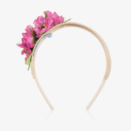 Mayoral-Girls Orchid Pink Flower Hairband | Childrensalon