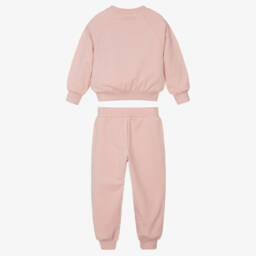 Mayoral-طقم رياضي قطن لون زهري بطبعة فراولة للبنات | Childrensalon