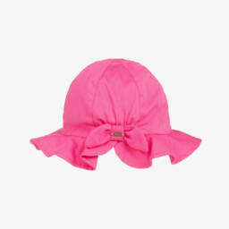 Mayoral Newborn-Baby Girls Pink Stripe Cotton & Linen Dress | Childrensalon