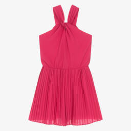 Mayoral-Girls Pink Crêpe Halter Playsuit | Childrensalon