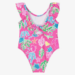 Mayoral-Girls Pink Sea Life Swimsuit | Childrensalon
