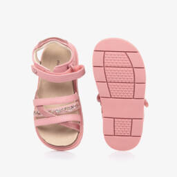 Mayoral-Girls Pink Strappy Faux Leather Sandals | Childrensalon