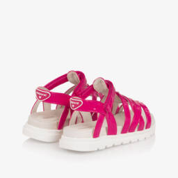 Mayoral-Girls Pink Strappy Faux Patent Leather Sandals | Childrensalon