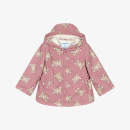 Mayoral-Girls Pink Teddy Bear Raincoat | Childrensalon