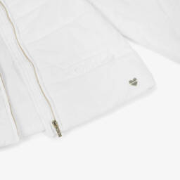 Mayoral-Girls White Padded Jacket | Childrensalon