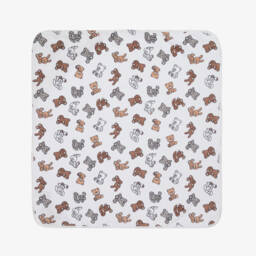 Mayoral Newborn-Ivory Cotton Hooded Baby Towel (85cm) | Childrensalon