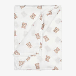 Mayoral-Ivory Cotton Teddy Bear Swaddle (114cm) | Childrensalon