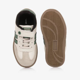 Mayoral-Кроссовки кремово-зелёные в стиле T-toe | Childrensalon