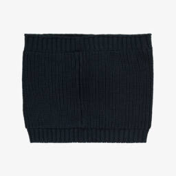 Mayoral-Снуд синий из хлопка в рубчик | Childrensalon