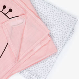 Mayoral-لفافات بيبي قطن لون زهري (عدد 2) | Childrensalon