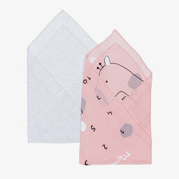 Mayoral-لفافات بيبي قطن لون زهري (عدد 2) | Childrensalon