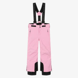 Girls Pink & Black Technical Ski Trousers