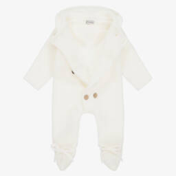 Mebi-أوفرول للخروج أكريليك محبوك لون عاجي للأطفال | Childrensalon