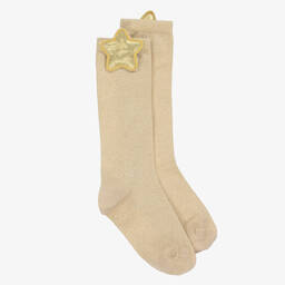 Lili Gaufrette-Girls Red Cotton Top with Pleated Tulle Frills & Gold Bow Logo | Childrensalon