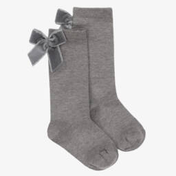 Miranda-Girls Grey & White Checked Dress with Ruffle Collar | Childrensalon