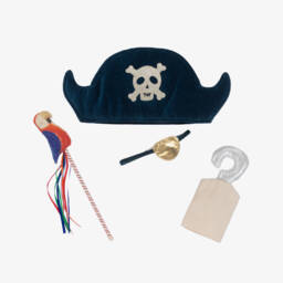 Meri Meri-طقم زيّ قبعة قرصان مخمل لون كحلي | Childrensalon