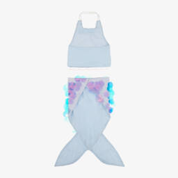 Meri Meri-Girls Blue Mermaid Costume | Childrensalon