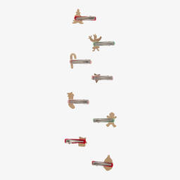 Meri Meri-مشبك شعر احتفالي للبنات (عدد 8) | Childrensalon