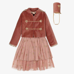 Meri Meri-Girls Pink Nutcracker Soldier Costume  | Childrensalon