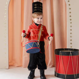 Meri Meri-زي تنكري عازف الطبول الصغير لون أحمر للأولاد | Childrensalon