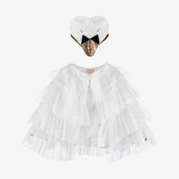 Meri Meri-White Swan Cape Costume | Childrensalon