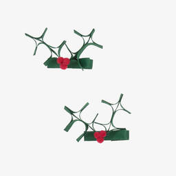 Milledeux-مشبك شعر لون أخضر للبنات (عدد 2) | Childrensalon