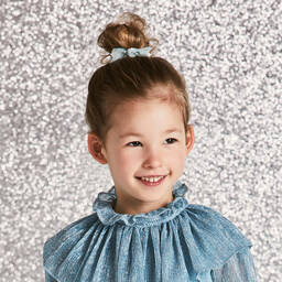 Milledeux-Girls Pink & Blue Hair Elastics (4 Pack) | Childrensalon