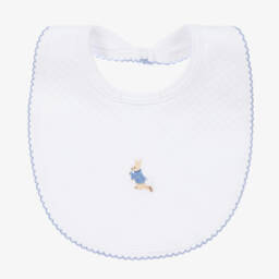 مريلة قطن بيما لون أبيض للأطفال