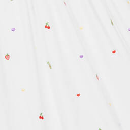 Mini Lunn-قميص نوم قطن لون أبيض للبنات | Childrensalon