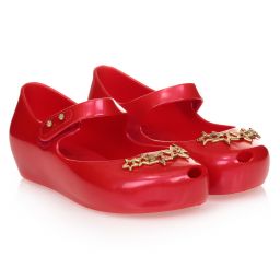 Mini Melissa Red Stars Jelly Shoes Childrensalon
