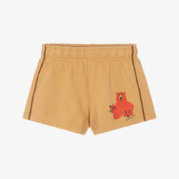 Beige Animal Camp Organic Cotton Jersey Shorts