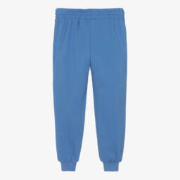 Mini Rodini-Blue Organic Cotton Joggers with Dog Motif | Childrensalon