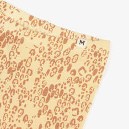 Mini Rodini-Girls Beige Modal Leopard Print Leggings | Childrensalon