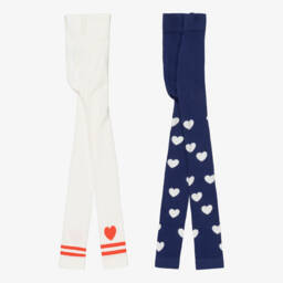 Mini Rodini-Girls Navy Blue & White Breton Stripe Cotton E.T. Print Dress | Childrensalon