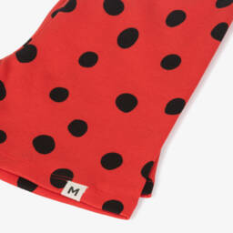 Mini Rodini-Girls Red Dots Organic Cotton Shorts | Childrensalon