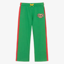 Mini Rodini-Green Cotton Half Zip Sweatshirt with Embroidered E.T. | Childrensalon