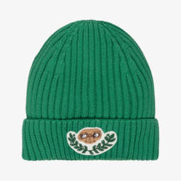 Mini Rodini-Green Cotton Half Zip Sweatshirt with Embroidered E.T. | Childrensalon