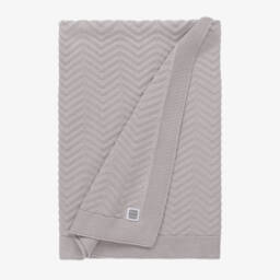 Minutus-بطانية قطن محبوك لون رمادي للرضع (90 سم) | Childrensalon