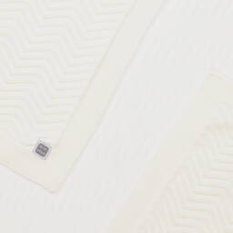 Minutus-بطانية قطن محبوك لون عاجي للرضع (90 سم) | Childrensalon