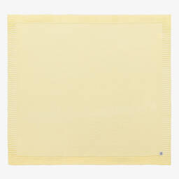 Minutus-بطانية قطن محبوك لون أصفر للأطفال (94 سم) | Childrensalon