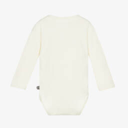 Minymo-Ivory Bamboo Long-Sleeved Bodyvest | Childrensalon