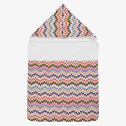 Missoni-Girls White & Pink Zigzag Cotton Babysuit Gift Set | Childrensalon