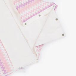Missoni-Baby Girls Pink Cotton Zigzag Nest (77cm) | Childrensalon