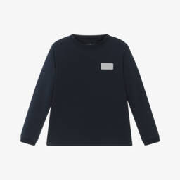 Mitch & Son-Boys Blue Hooded Zip-Up Tracksuit | Childrensalon