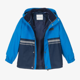 Mitty James-Blue Waterproof Raincoat & Salopettes | Childrensalon