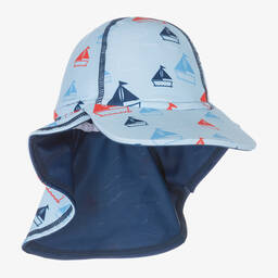 Boys Blue Boat Legionnaire's Hat (UPF 50+)