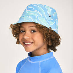 Mitty James-Boys Blue Wave Bucket Hat | Childrensalon