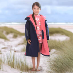 Mitty James-Girls Blue Water-Repellent Changing Coat | Childrensalon