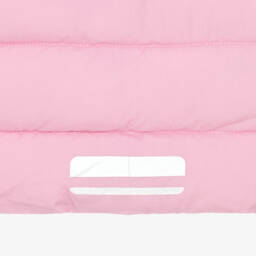 Mitty James-Girls Pink Showerproof Puffer Coat | Childrensalon
