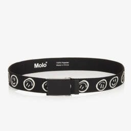 Molo-Black Graphic Woven Belt | Childrensalon